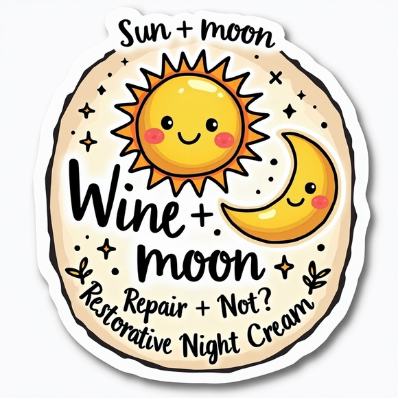 Sun + Moon  wine not? Repair + Reverse Restorative Night Cream case of 6 - Picture 9 of 10